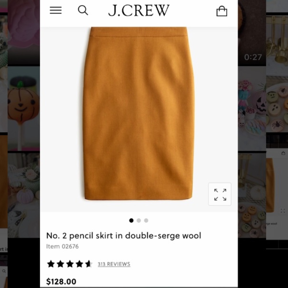 yellow pencil skirt